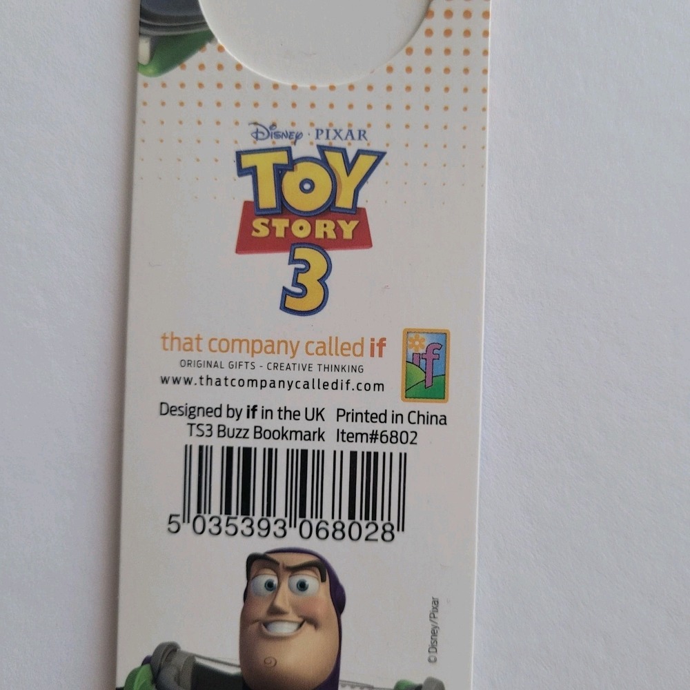 2010 Buzz Lightyear Hero Toy Story 3 Bookmark Magnetic Magnet UK Company If 6802 - Picture 10 of 16